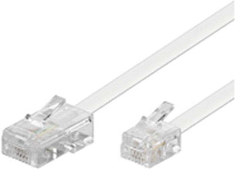 Microconnect MPK463 15м Прозрачный, Белый телефонный кабель