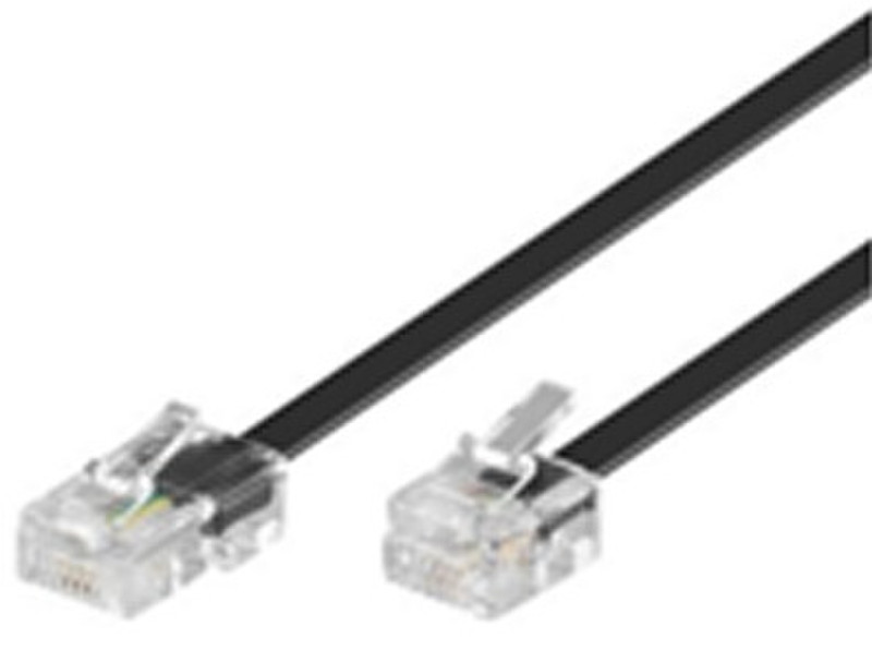 Microconnect MPK463S 15м Прозрачный, Черный телефонный кабель