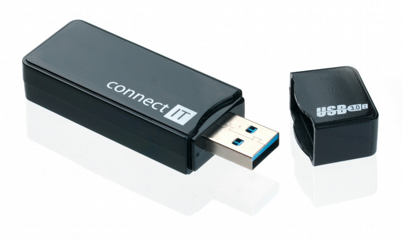 Connect IT CI-104 USB 3.0 Black card reader