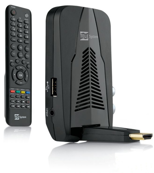 Telesystem TS6010HD Stealth Terrestrial Black TV set-top box