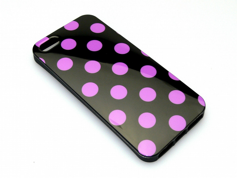 Sandberg Cover iPhone 5/5S dots BlackPurpl
