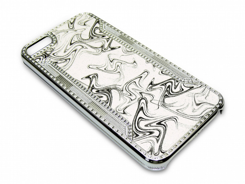 Sandberg Bling Cover iPh 5/5S White+Silver