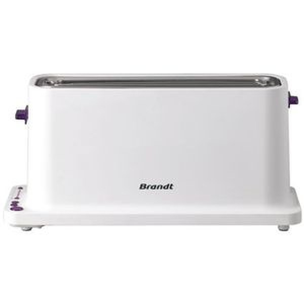 Brandt GP 1409R 1ломтик(а) 800Вт Фиолетовый, Белый тостер