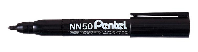 Pentel NN50 Пулевидный наконечник Черный 12шт перманентная маркер