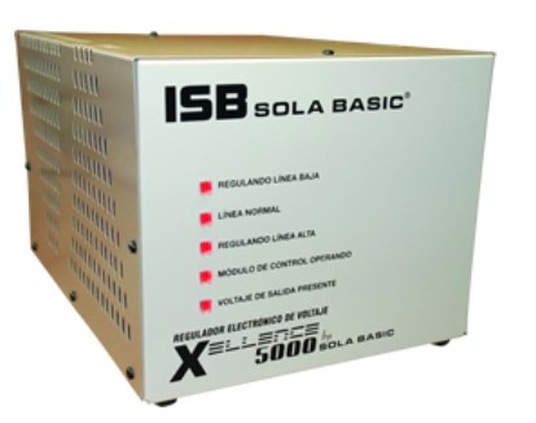 Industrias Sola Basic XELLENCE 5000 4AC outlet(s) 90-145V Weiß Spannungsregler
