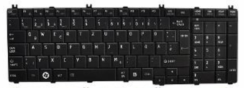 Toshiba A000077090 Keyboard запасная часть для ноутбука