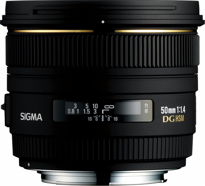 Sigma 50mm f/1.4 EX DG HSM Autofocus Lens for AF Schwarz