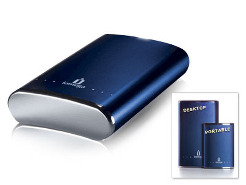 Iomega 1TB USB 2.0 2.0 1000GB Blau Externe Festplatte