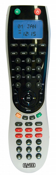 Sweex Universal remote control 8-1 LCD with learning funct. remote control