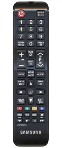 Samsung TM1240 Беспроводной RF Нажимные кнопки Черный пульт дистанционного управления