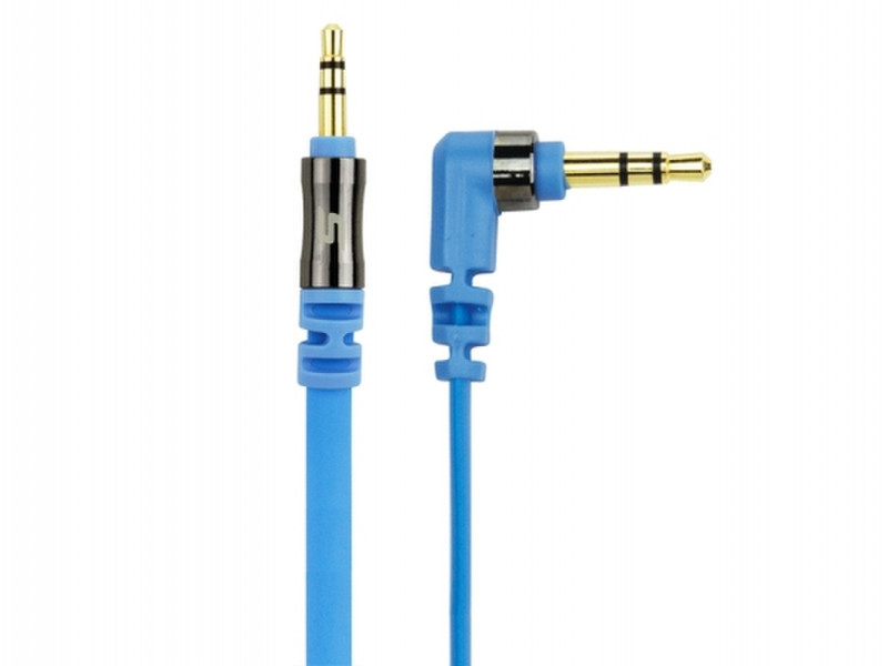 Scosche flatOUT 0.9m 3.5mm 3.5mm Blue mobile phone cable