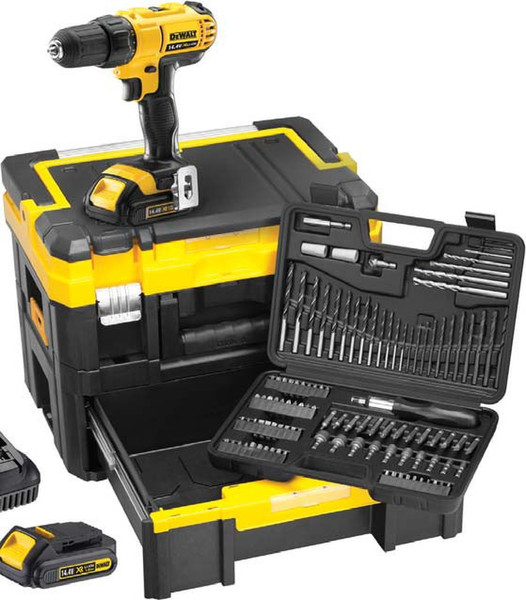 DeWALT DCK 733 C2T Дрель с рукояткой пистолетного типа Литий-ионная (Li-Ion) 1.5А·ч Черный, Желтый