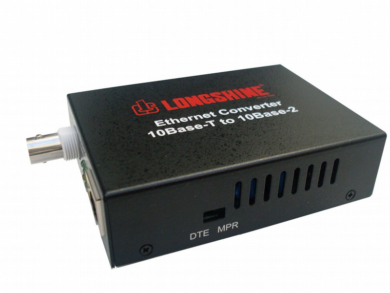 Longshine LCS-883C-TB-A 10Мбит/с Черный сетевой медиа конвертор