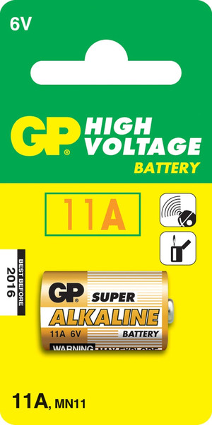 GP Batteries High Voltage 11A Alkaline 6V non-rechargeable battery