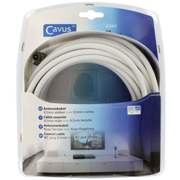 Cavus 10m Coax 10м IEC IEC Белый