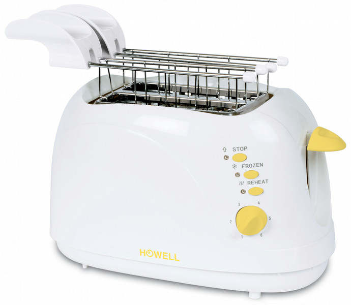 Howell HO.HF481 2slice(s) 750W White toaster