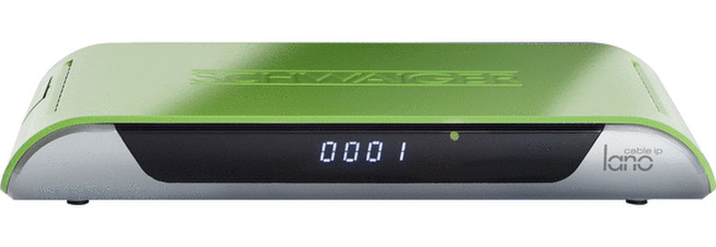 Schwaiger DCR606L Cable,Ethernet (RJ-45),IPTV Full HD Green,Silver TV set-top box