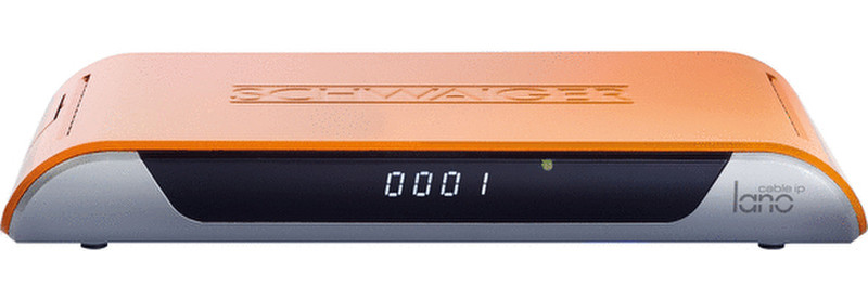 Schwaiger DCR606L Cable,Ethernet (RJ-45),IPTV Full HD Orange,Silver TV set-top box