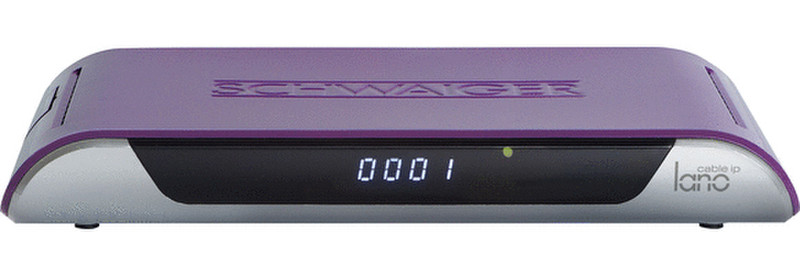 Schwaiger DCR606L Cable,Ethernet (RJ-45),IPTV Full HD Silver,Violet TV set-top box