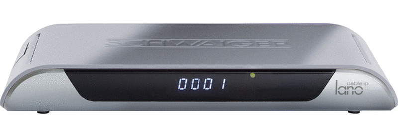 Schwaiger DCR606M Cable,Ethernet (RJ-45),IPTV Full HD Grey,Silver TV set-top box
