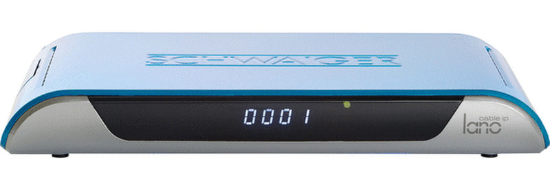 Schwaiger DCR606MH Кабель Full HD Синий, Cеребряный приставка для телевизора