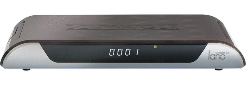 Schwaiger DCR606W Cable,Ethernet (RJ-45),IPTV Full HD Brown,Silver TV set-top box