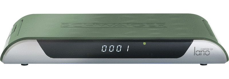 Schwaiger DCR606W Cable,Ethernet (RJ-45),IPTV Full HD Green,Silver TV set-top box