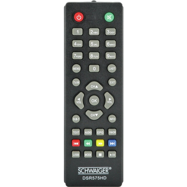 Schwaiger DSR575HD Press buttons Anthracite remote control