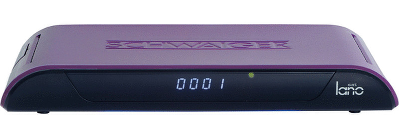 Schwaiger DSR601L Kabel, Satellit Schwarz, Violett TV Set-Top-Box