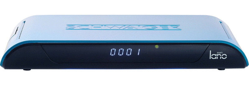 Schwaiger DSR601MH Kabel, Satellit Schwarz, Blau TV Set-Top-Box
