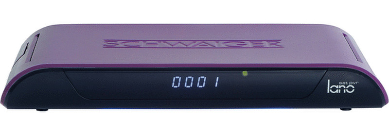 Schwaiger DSR602L Kabel, Satellit Schwarz, Violett TV Set-Top-Box