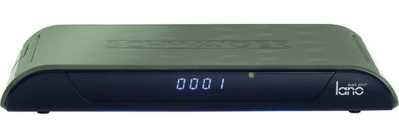 Schwaiger DSR602W Kabel, Satellit Schwarz, Grün TV Set-Top-Box