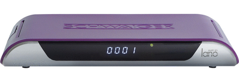 Schwaiger DSR605L Kabel, Satellit Full-HD Schwarz, Silber, Violett TV Set-Top-Box