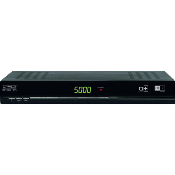 Schwaiger DSR6902HDPL Satellite Full HD Black TV set-top box