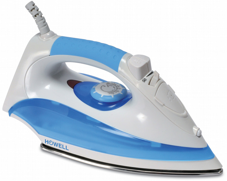 Howell HO.HFX403 Dry & Steam iron Stainless Steel soleplate 2200W Blue,White iron