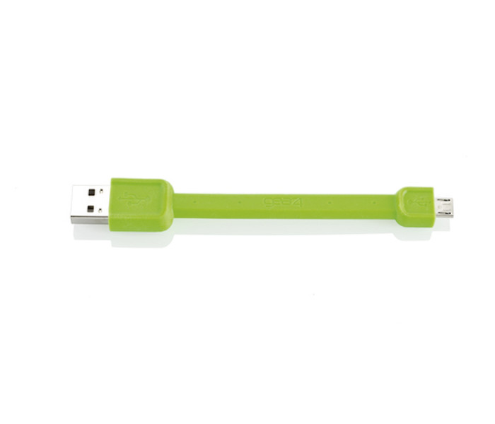 GEAR4 PG744 0.1m Micro-USB A Mini-USB A Green USB cable