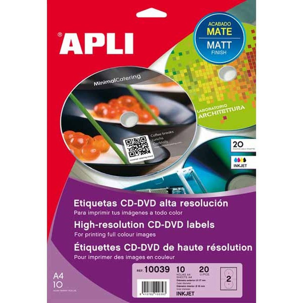 APLI 10039 Etikett für Speichermedien