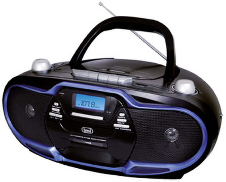 Trevi 057404 Digital 20W Black,Blue CD radio