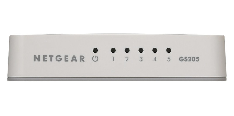 Netgear GS205 ungemanaged Gigabit Ethernet (10/100/1000) Weiß