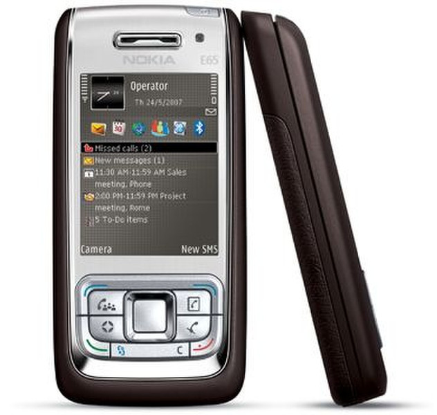 Nokia E65 BNL Mocca/silver 240 x 320Pixel 115g Handheld Mobile Computer