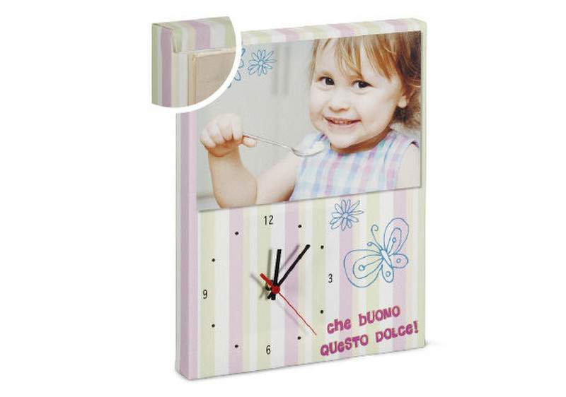 Photo & Photo FotoQuadro Canvas 30x40 Quartz wall clock Square