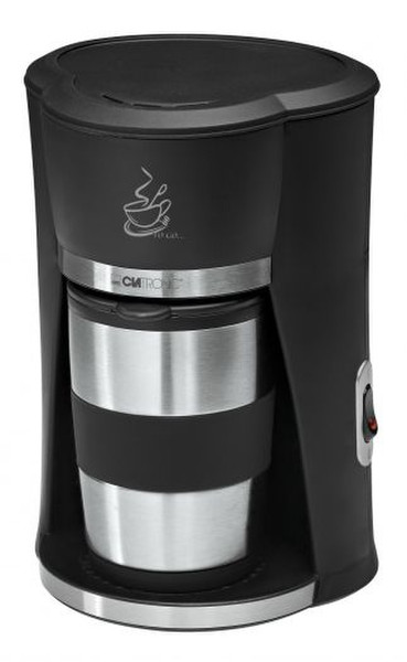 Clatronic KA 3450 Drip coffee maker 0.3L Black,Silver
