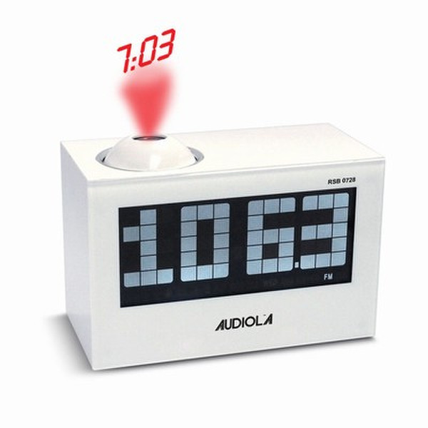 Audiola RSB-0728 Clock Digital White