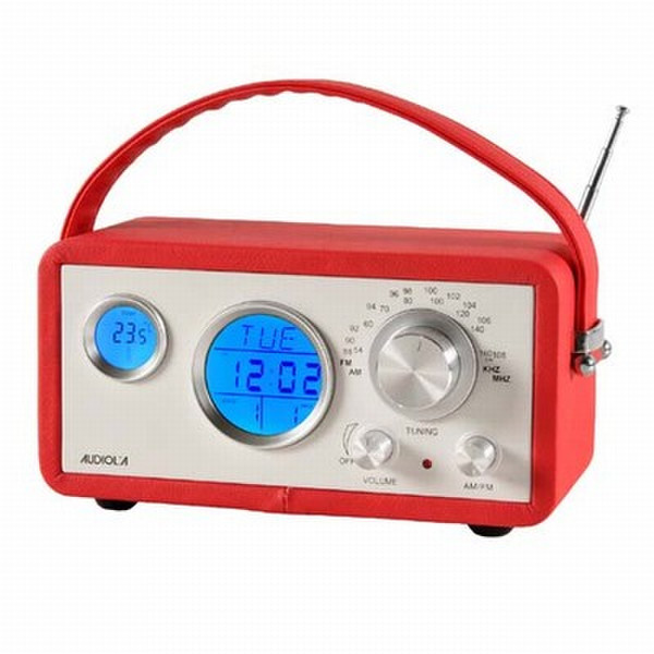 Audiola WR-774 AX Часы Красный радиоприемник