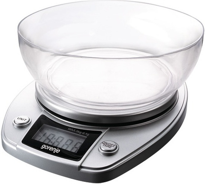 Gorenje KT05NS Electronic kitchen scale Cеребряный кухонные весы