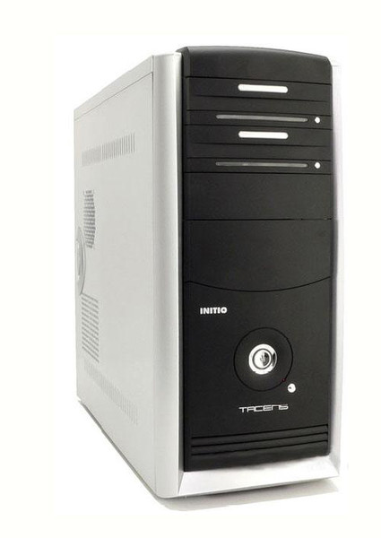 E-plus INITIO Midi-Tower Black,Silver computer case