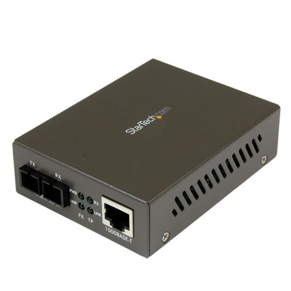 StarTech.com Gigabit 1000 Mbits Ethernet Multimode LWL / Glasfaser Medienkonverter SC 550 m
