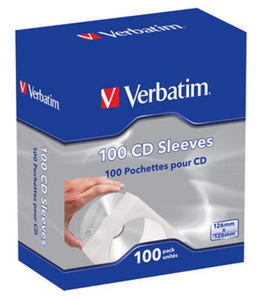 Verbatim CD Sleeves (Paper) 100pk 100discs