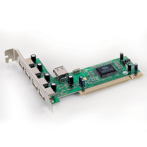 Differo Tarjeta PCI 5PTOS USB 2.0 interface cards/adapter