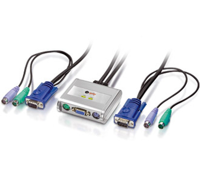 Equip Cable KVM Switch 2 Port PS/2 1.2м кабель клавиатуры / видео / мыши